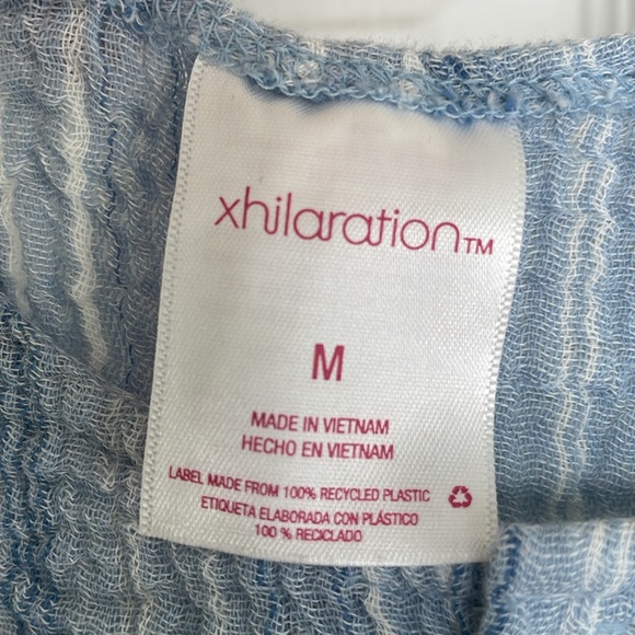 Target Blue Ribbed Romper Size Small - Picture 3 of 7